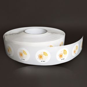 Tag 37 mm - White paper