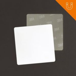 Tag semi rigide 43 x 43 mm - Prélam (PVC) + ferrite