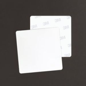Tag semi rigide 43 x 43 mm - Prélam (PVC)